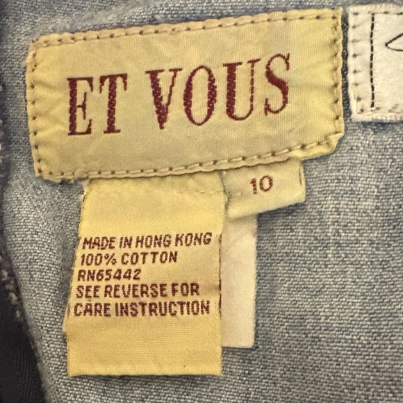 Et Vous Light vintage Blue Denim dress, size 10, knee length - Picture 2 of 10